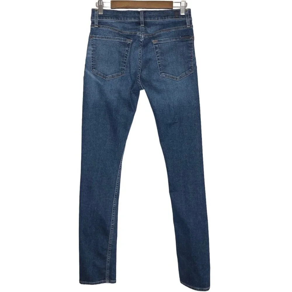 7 for all mankind Womens Paxtyn Skinny Jeans Size 29 Distressed - Picture 3 of 16